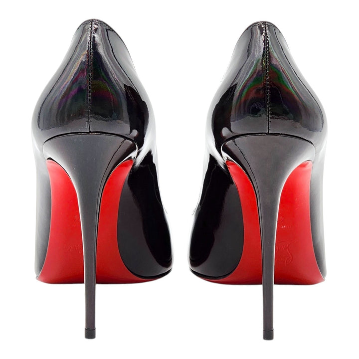 Christian Louboutin Hot Chick Iridescent Calf Leather Pumps Black EU 40.5 US 10