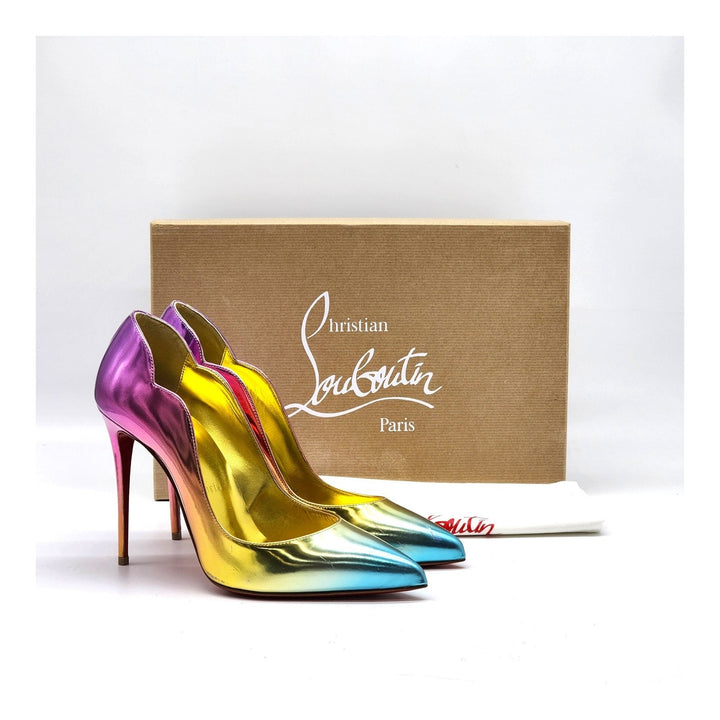 Christian Louboutin Hot Chick Leather Pumps Multicolor EU 39.5 US 9 - New $895