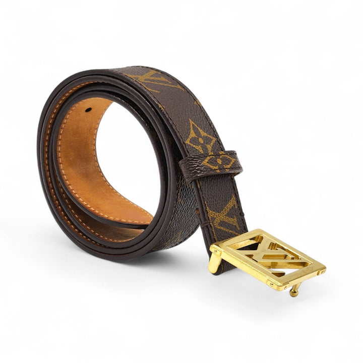 Louis Vuitton LV Cut-Out Buckle M6879 Monogram Leather Belt 95/38