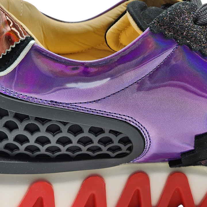 Christian Louboutin Loubishark Glitter Iridescent Sneakers EU 43 US 10