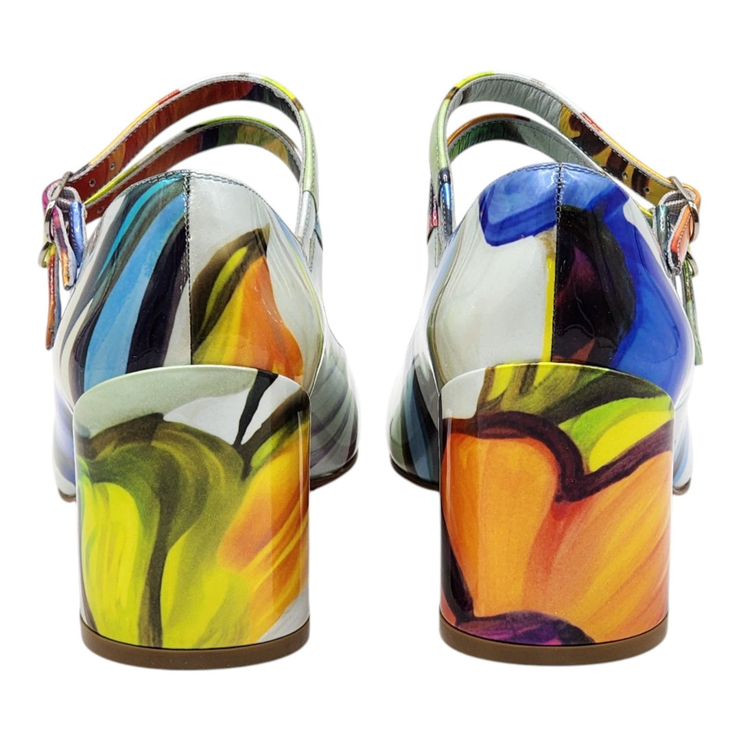 Christian Louboutin Miss Jane Leather Pumps Multicolor EU 37.5 US 7