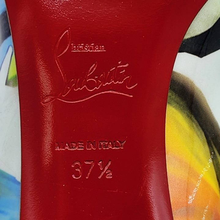Christian Louboutin Miss Jane Leather Pumps Multicolor EU 37.5 US 7