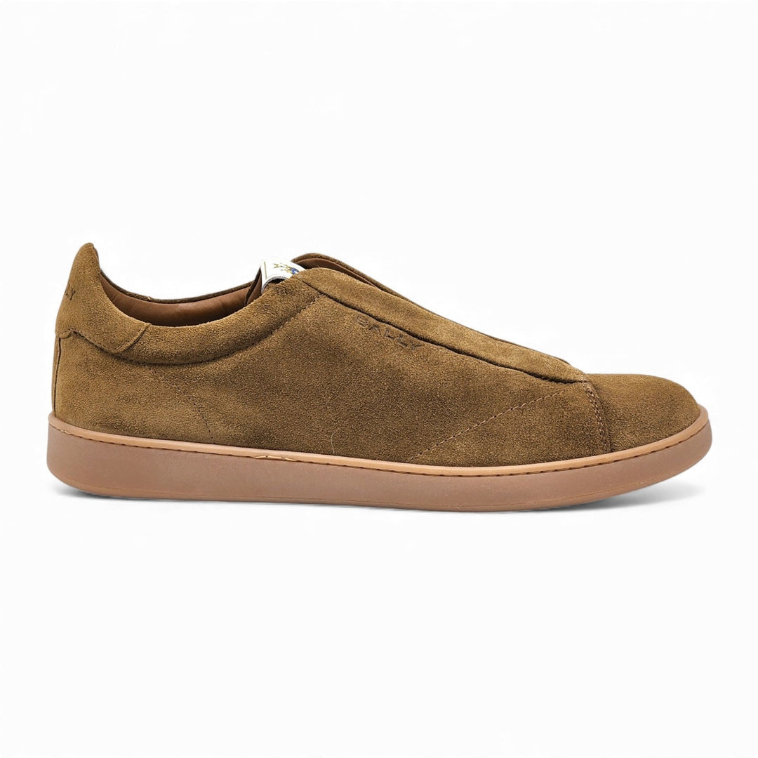 Bally Crest Romy Suede Slip On Men’s Sneakers Brown