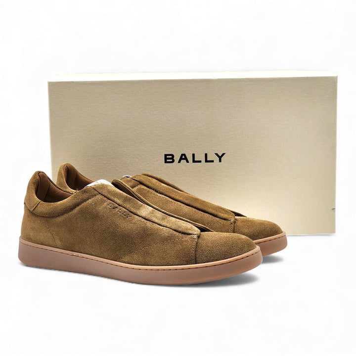 Bally Crest Romy Suede Slip On Men’s Sneakers Dark Brown