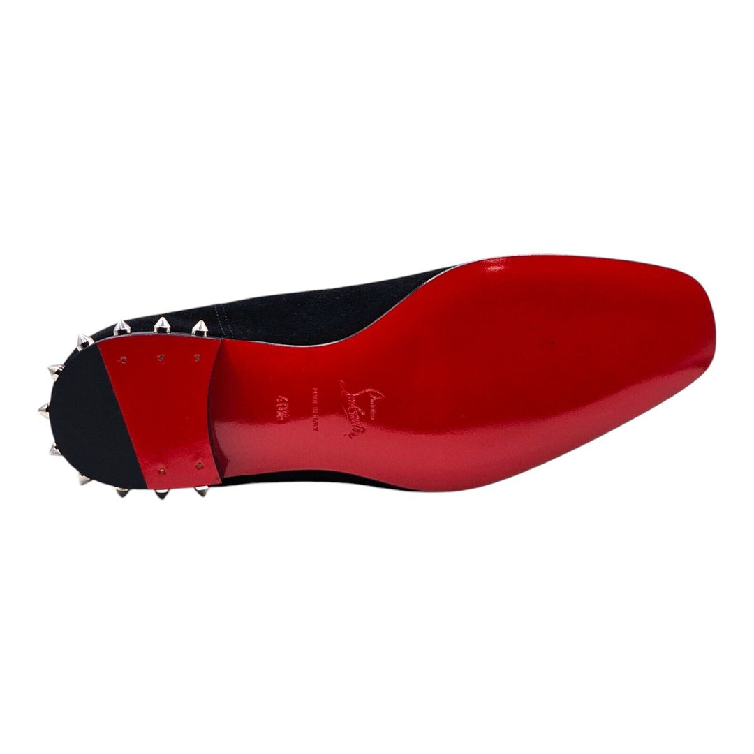 Christian Louboutin So Roadie Flat Suede Boots Black EU 40.5 US 7.5
