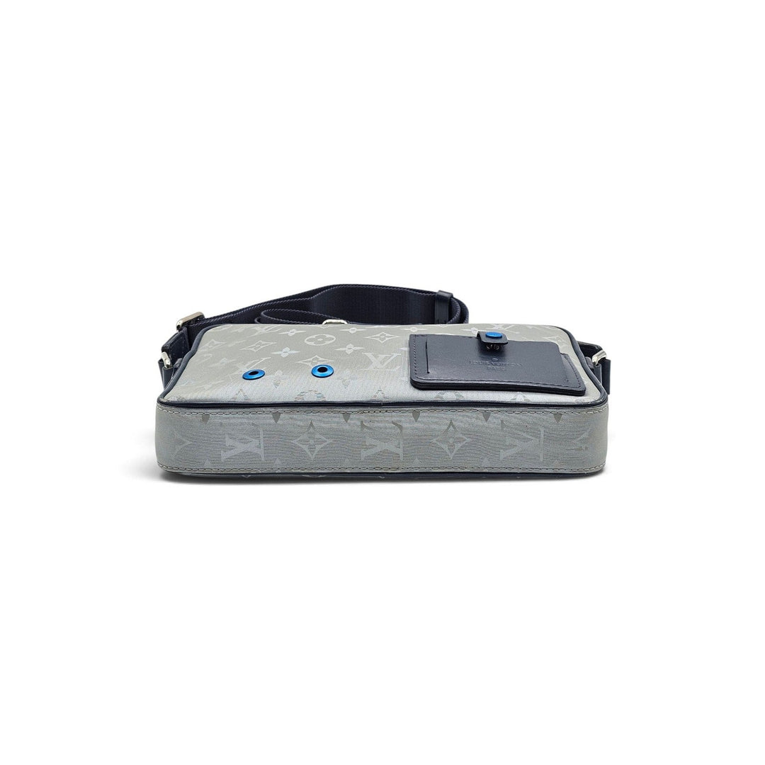 Louis Vuitton Monogram Satellite Alpha Crossbody Messenger Bag Silver M44169