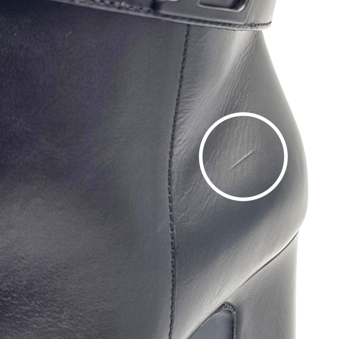 Louis Vuitton Midtown Knee High Boots LV Monogram Black Leather EU 37 US 7 $2440