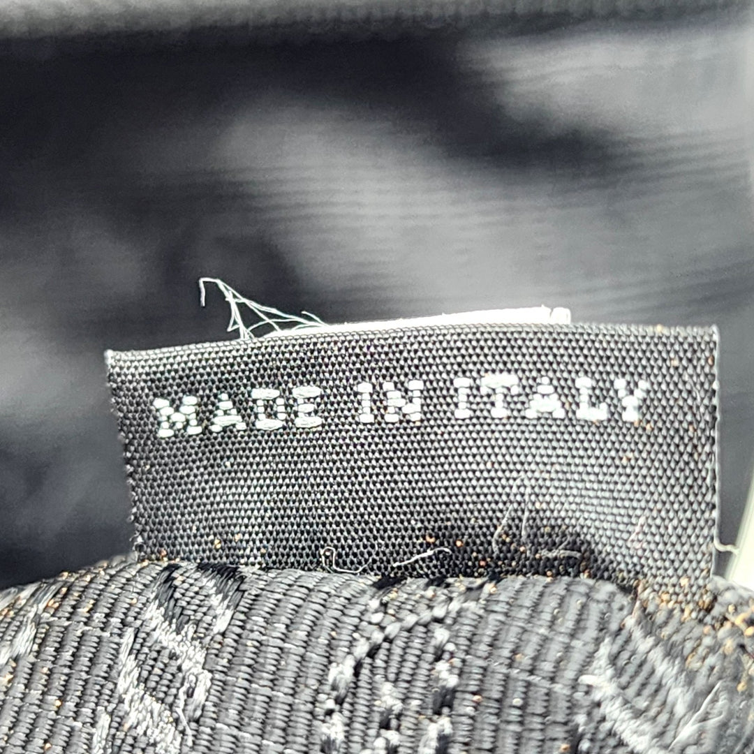 Prada Unisex Triangle Logo Nylon and Leather Crossbody Shoulder Bag Black