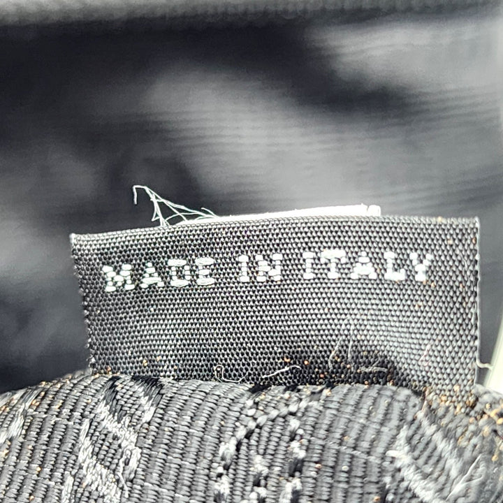 Prada Unisex Triangle Logo Nylon and Leather Crossbody Shoulder Bag Black