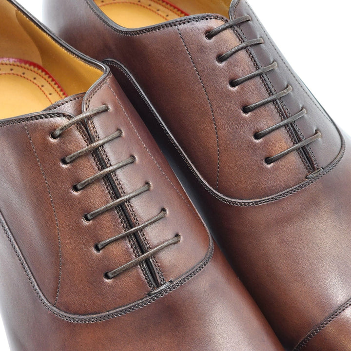 Christian Louboutin Greggo Leather Oxford Shoes in Brown EU 47 US 14