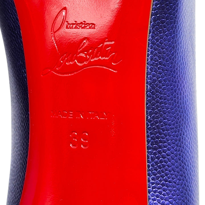 Christian Louboutin Hot Chick Leather Pumps 100 Purple EU 39 US 8.5