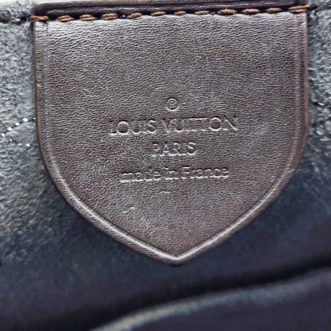 Louis Vuitton Girolata Mahina Leather Shoulder Bag Black with Pouch - Preowned