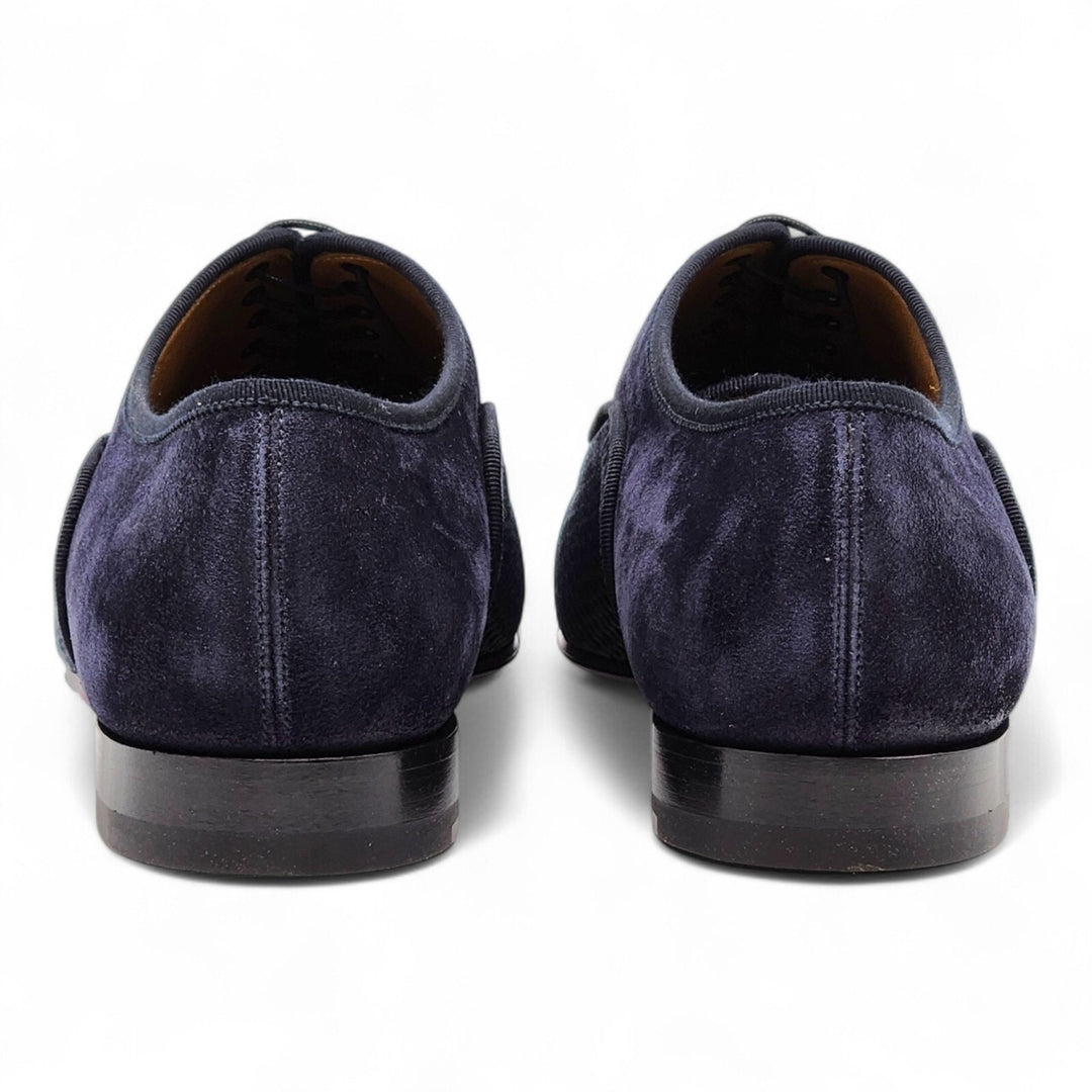 Christian Louboutin Greggo Leather and Suede Oxford Shoes - Blue EU 41 / US 8