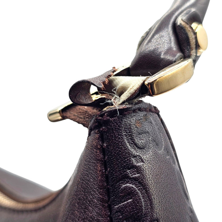 Gucci Abbey D-Ring Guccissima Leather Brown Hobo Shoulder Bag 189833 - Preowned