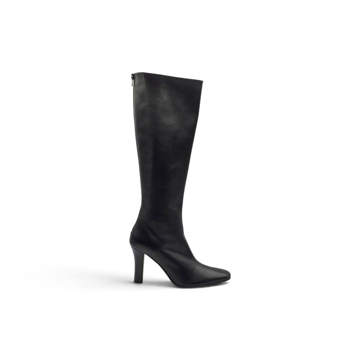 The Row Mona Knee High Boots Black Leather EU 37 US 7 - NWB $3090