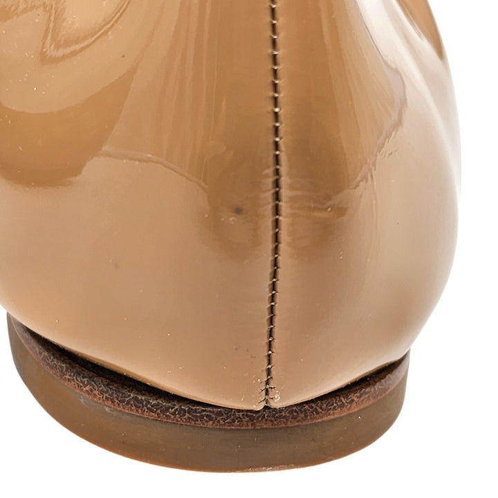 Christian Louboutin Gloriana Patent Leather Ballet Flats Nude EU 41 US 10.5