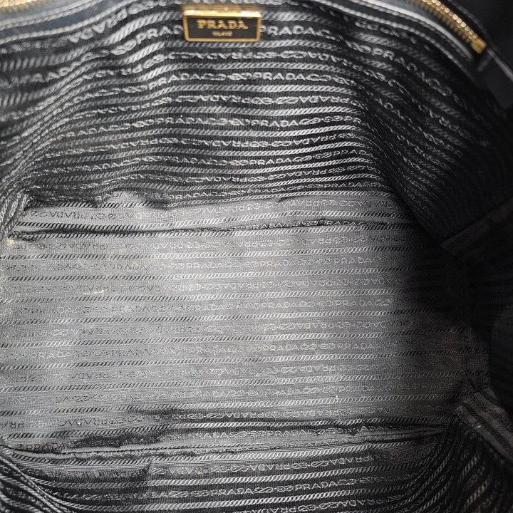 Prada Galleria Saffiano Leather Large Double Handle Tote Bag Black