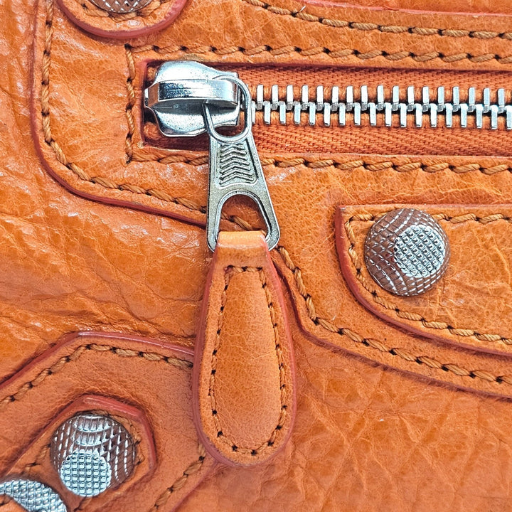 Balenciaga Town City Shoulder Bag Giant SHW Orange 309544