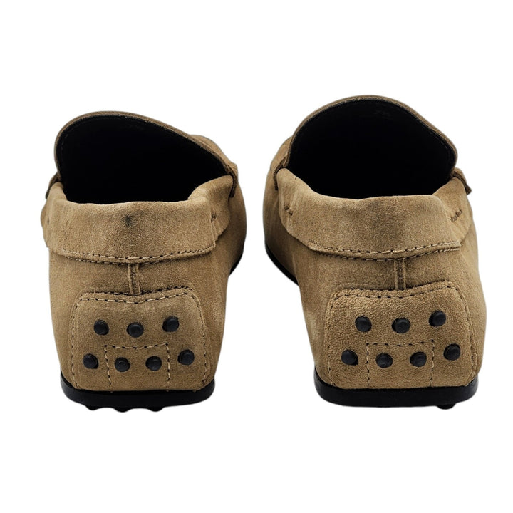 Tod's Mocassino City Gommino Penny Suede Loafers Brown UK 7.5 US 9