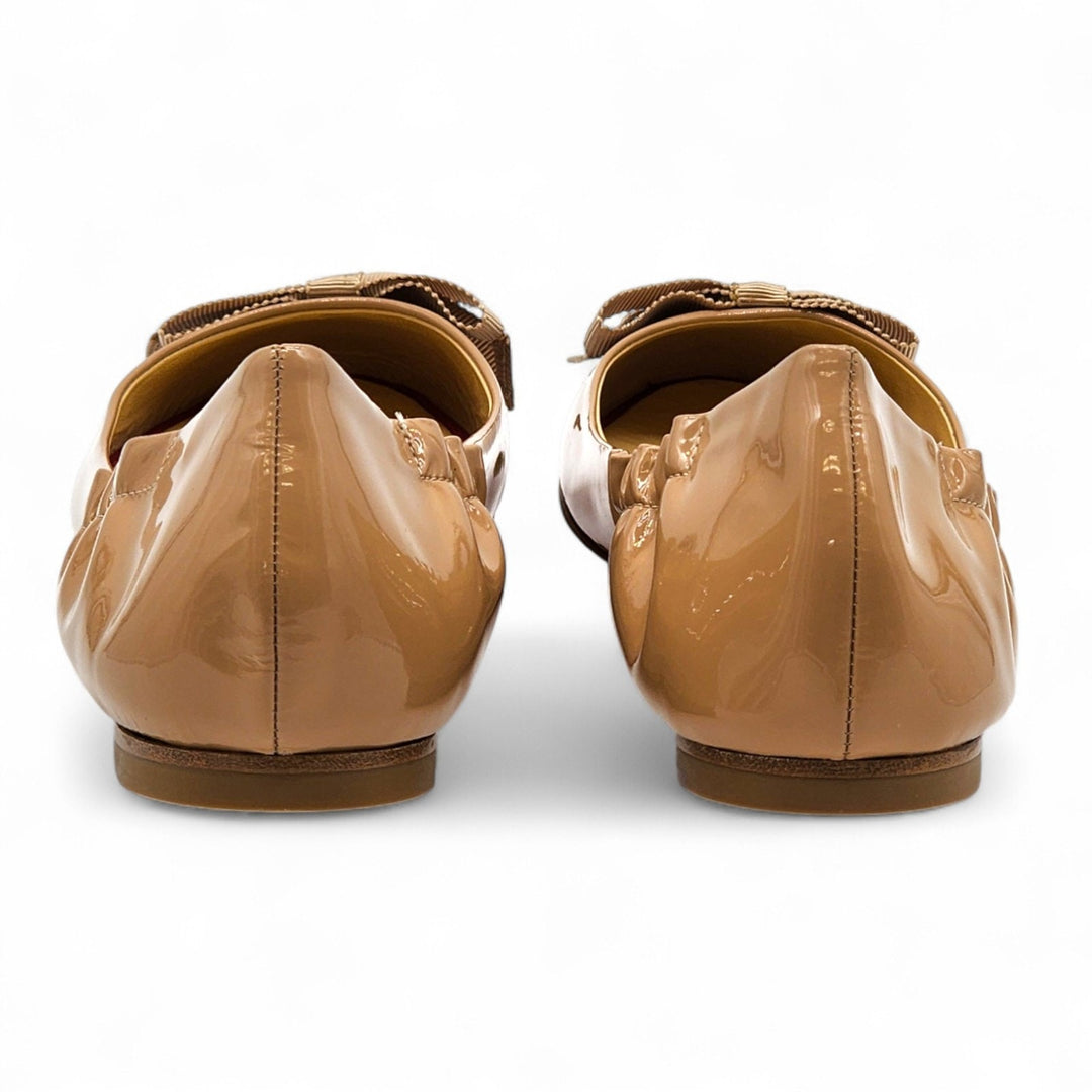 Christian Louboutin Gloriana Leather Ballet Flats Blush Nude EU 38 US 7.5