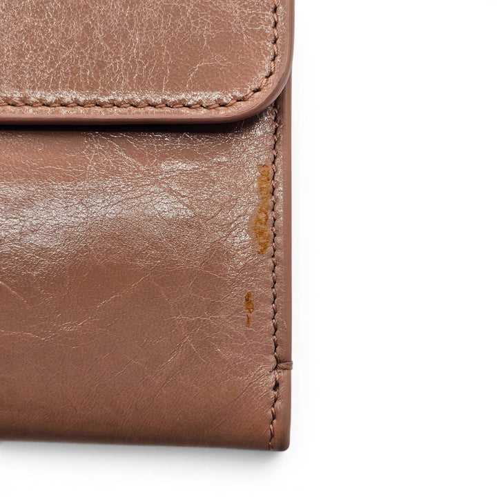 Christian Dior 30 Montaigne Leather Pouch Clutch Bag in Mauve Pink