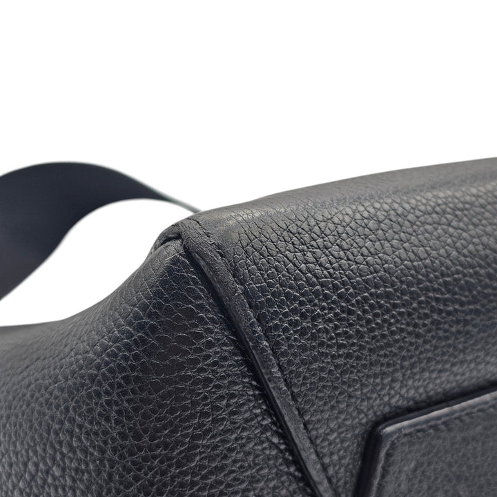 Celine Small Sangle in Black Grained Leather