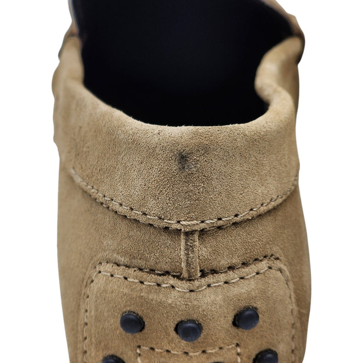 Tod's Mocassino City Gommino Penny Suede Loafers Brown UK 7.5 US 9