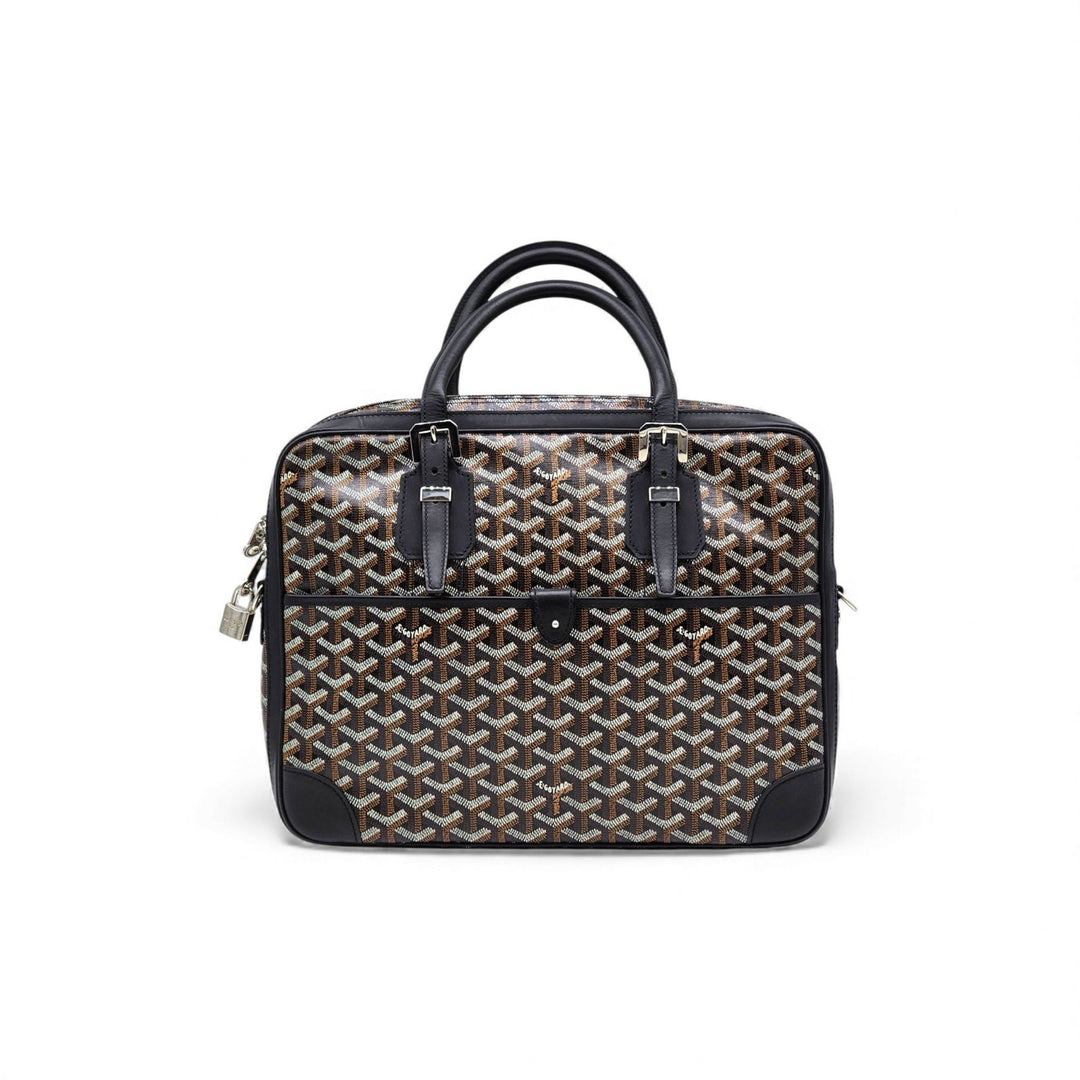 Goyard Ambassade PM Briefcase Business Handbag CHN020229 173243 Black