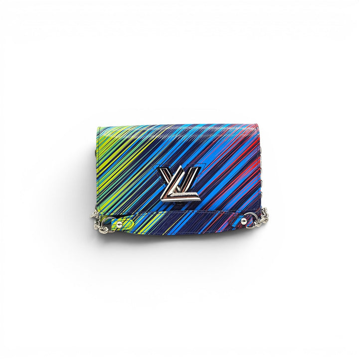 Louis Vuitton Twist MM Tropical Epi Leather Bag Multicolor with Silver Hardware