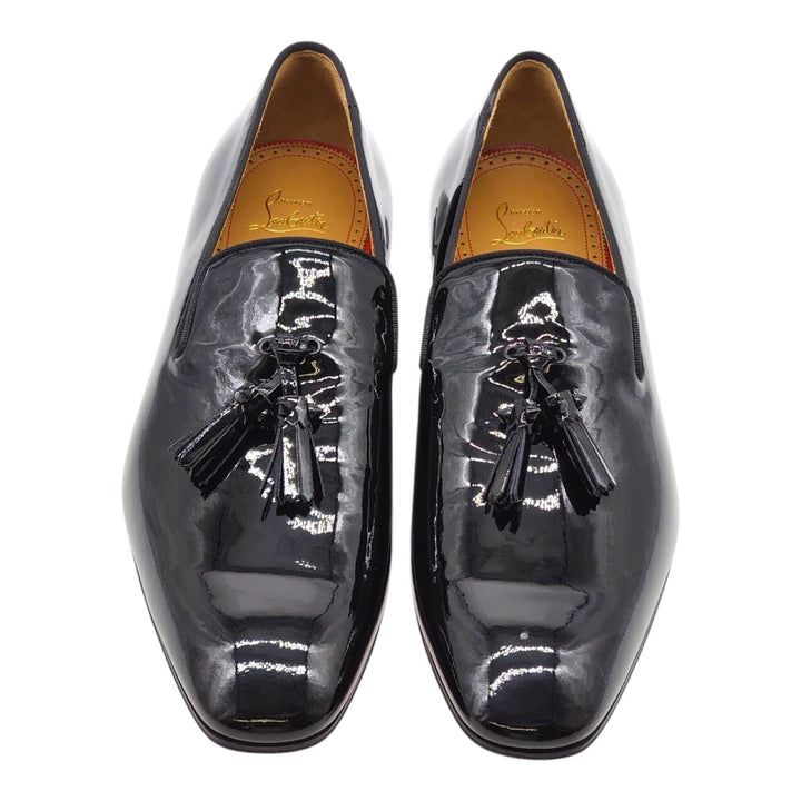 Christian Louboutin Dandelion Tuxedo Leather Loafers Black EU 44 US 11