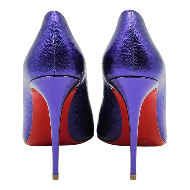 Christian Louboutin Hot Chick Leather Pumps 100mm Purple EU 36 US 5.5