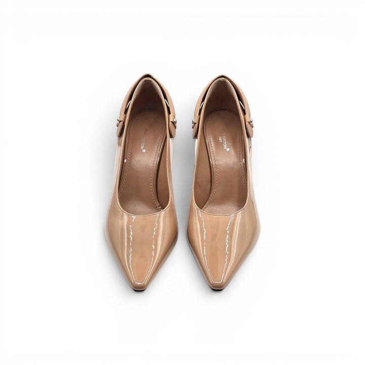 Louis Vuitton Legacy Patent Leather Pumps Nude EU 39 US 9 - NWB