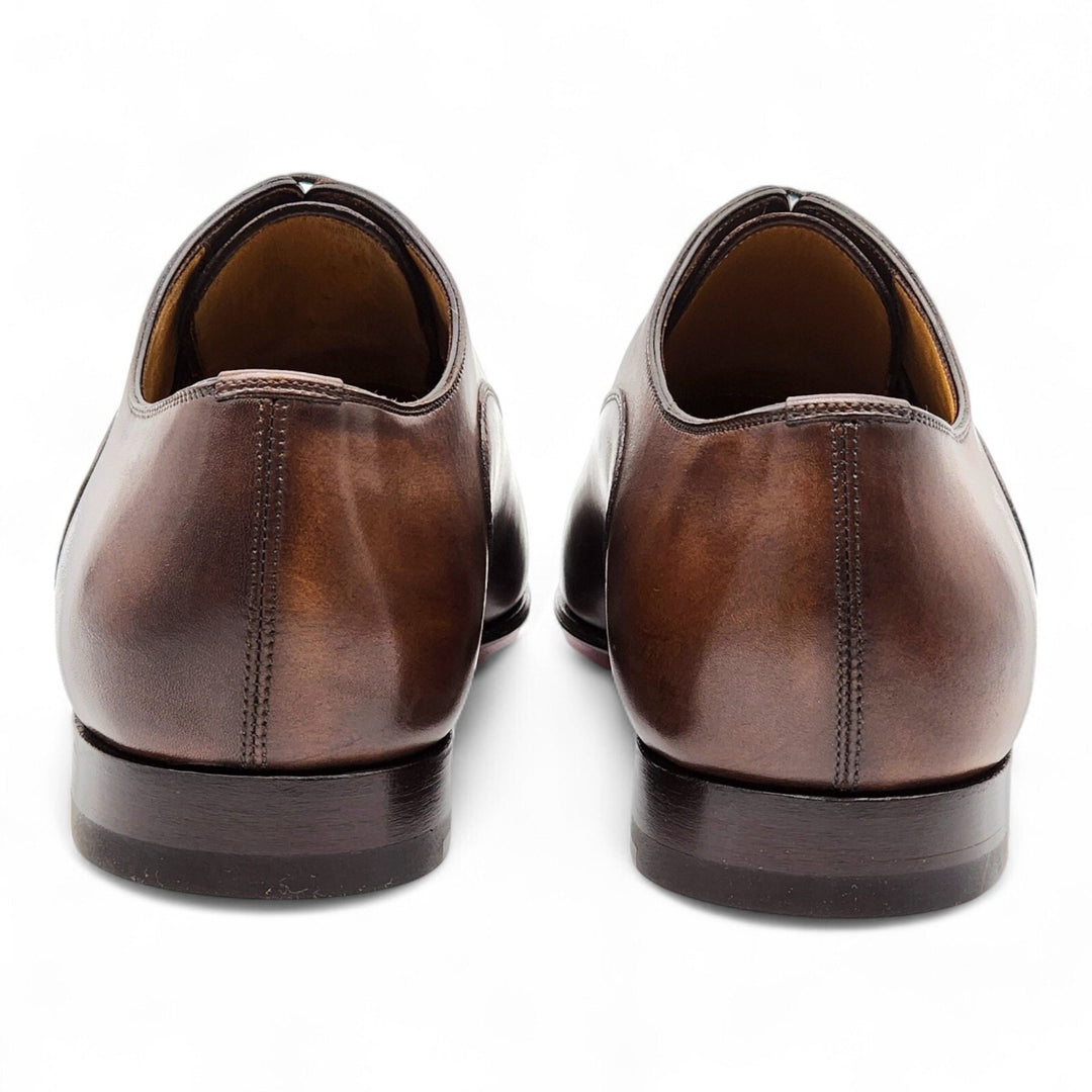 Christian Louboutin Greggo Leather Oxford Shoes in Brown EU 41 US 8