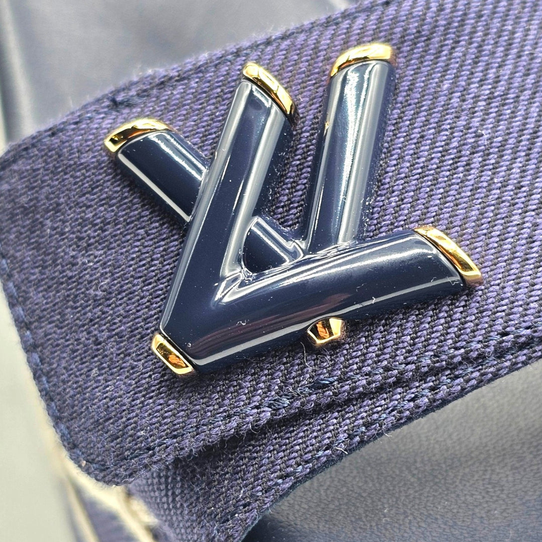 Louis Vuitton Shake Navy Denim Platform Wedge Sandals EU 36 US 6 - NWB $1280