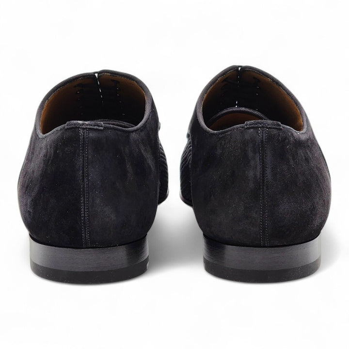 Christian Louboutin Greggo Leather and Suede Oxford Shoes Black EU 46.5 US 13.5