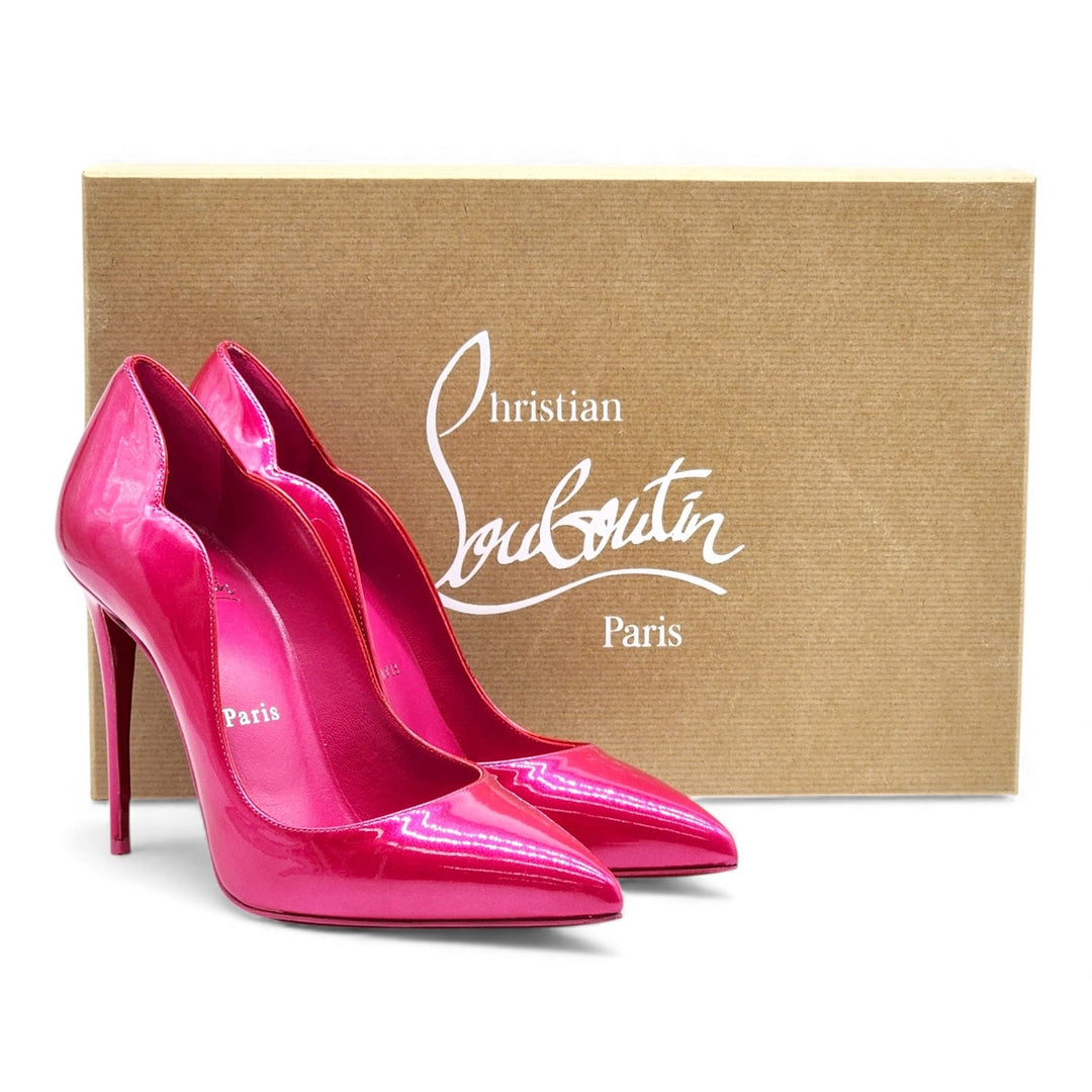 Christian Louboutin Hot Chick Patent Leather Pumps Pink EU 37 US 6.5