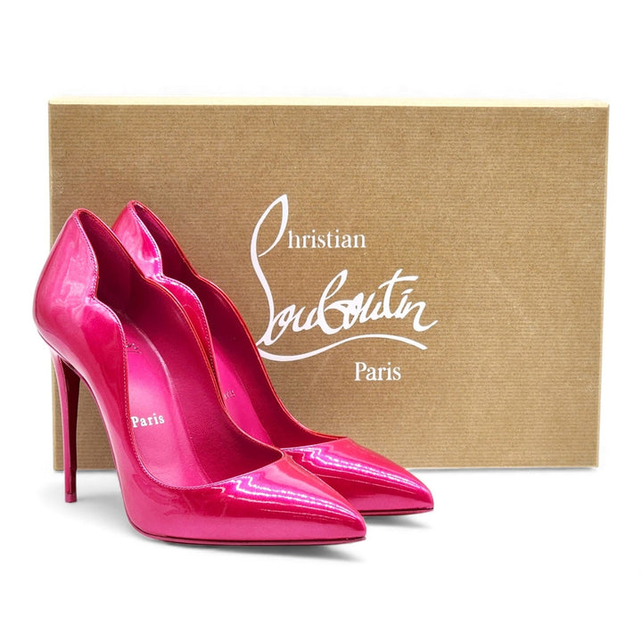 Christian Louboutin Hot Chick Patent Leather Pumps Pink EU 37 US 6.5