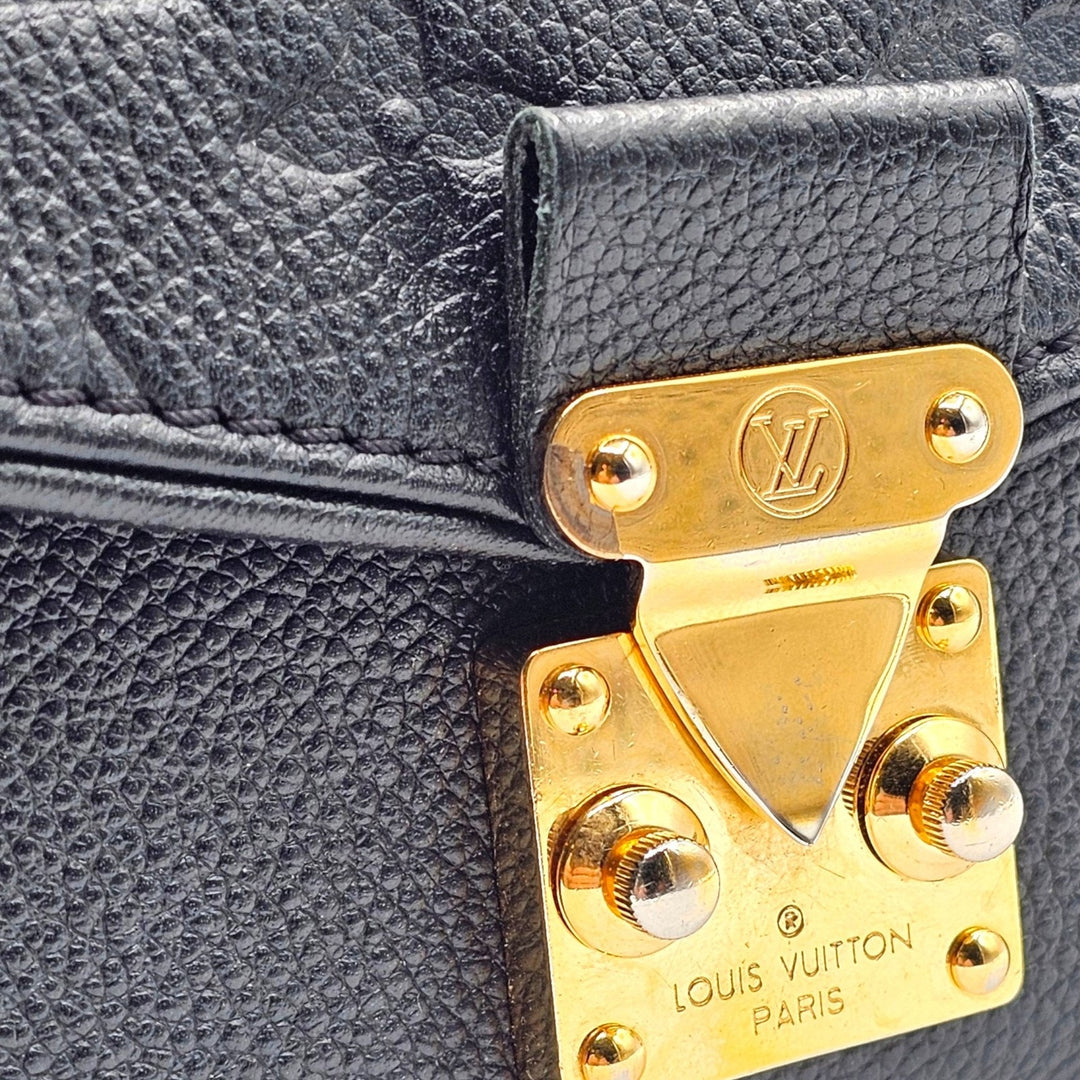 Louis Vuitton Saint Germain BB Monogram Empreinte Leather Shoulder Bag in Black