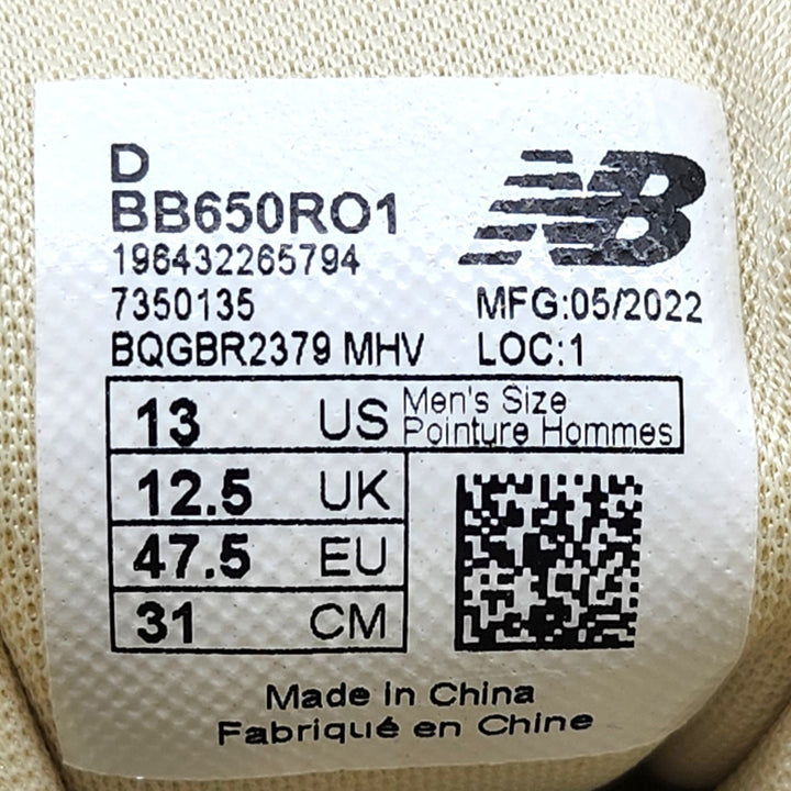 New Balance x Aime Leon Dore 650R BB650R01 Sneakers Grey EU 47.5 US 13 - NWB