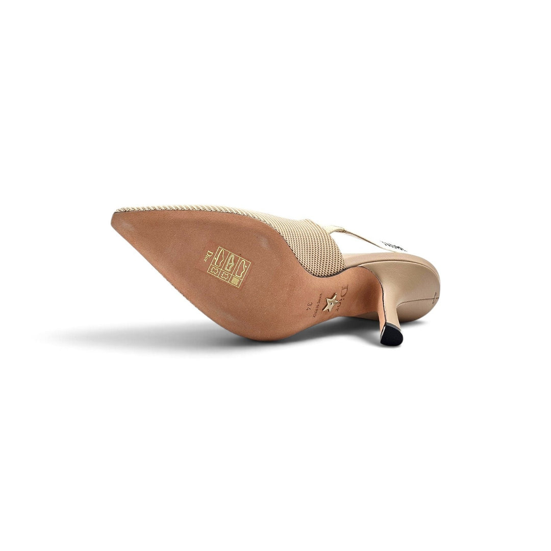 Christian Dior J'Adior Slingback Pumps in Nude Technical Fabric