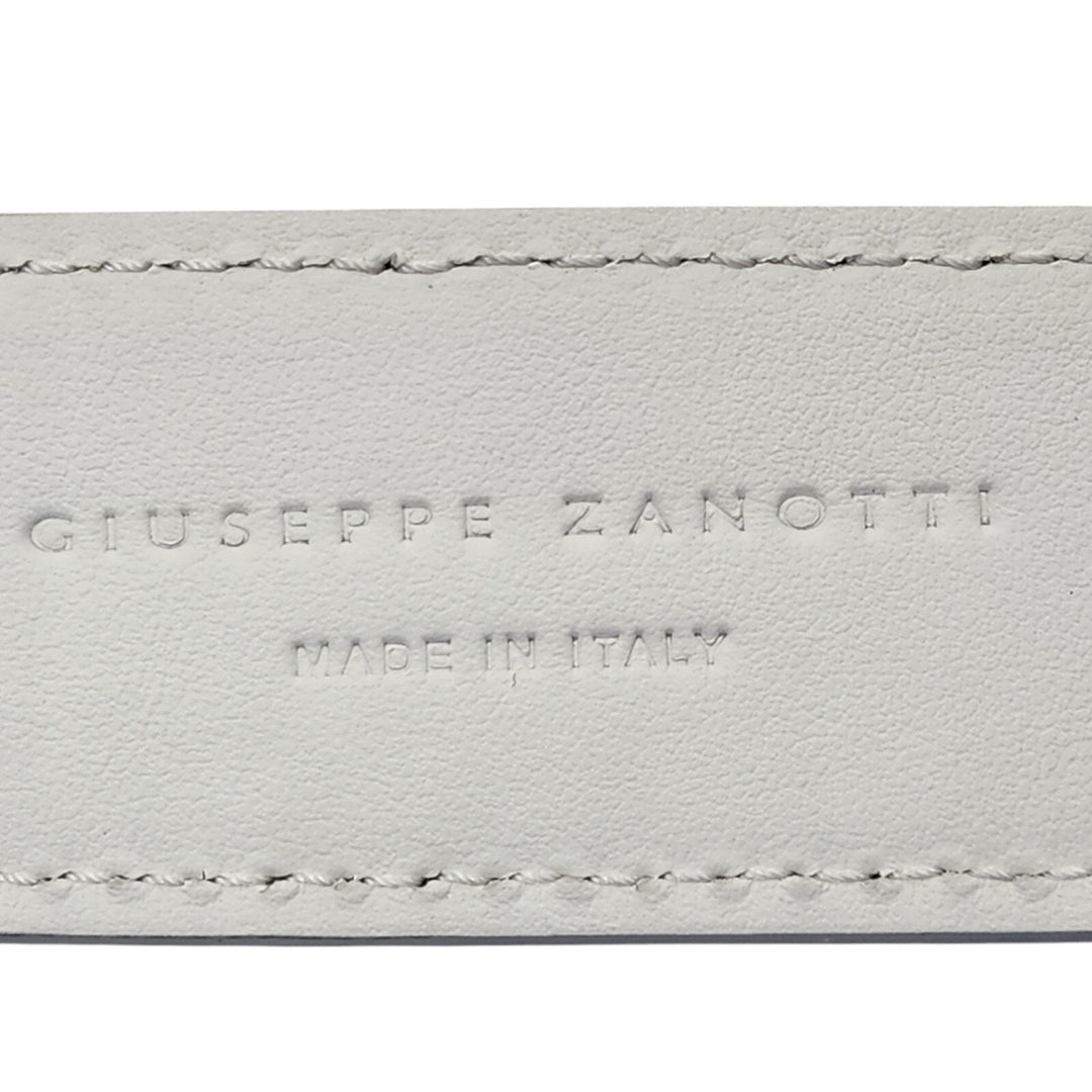 Giuseppe Zanotti Logo Crocodile Iridescent Leather Belt One Size