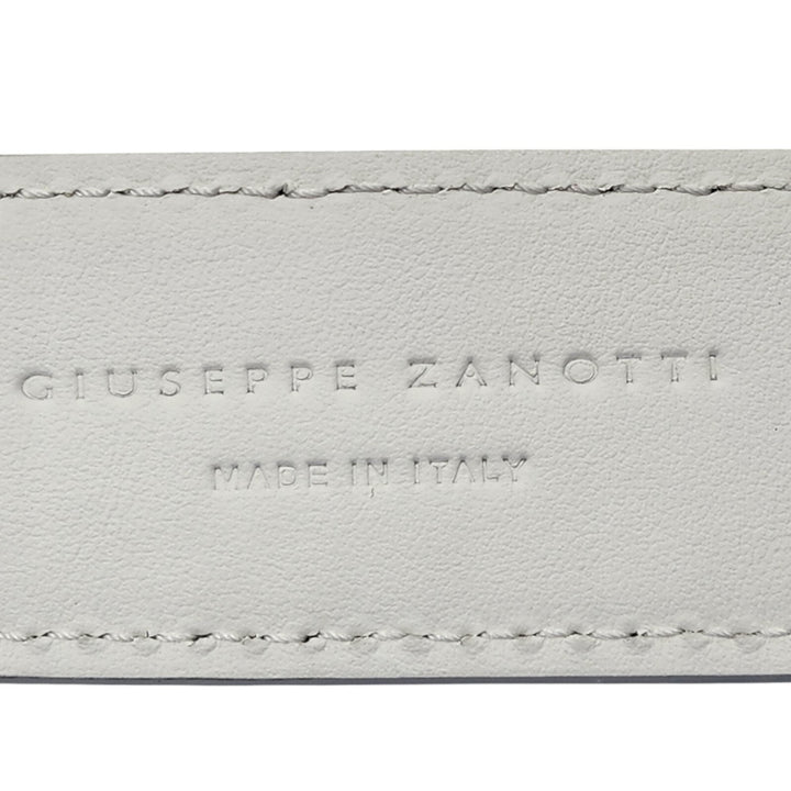 Giuseppe Zanotti Logo Crocodile Iridescent Leather Belt One Size