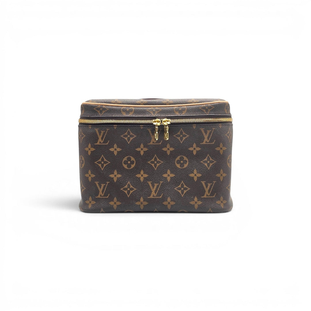 Louis Vuitton Nice BB Vanity Case Handbag in Brown LV Monogram