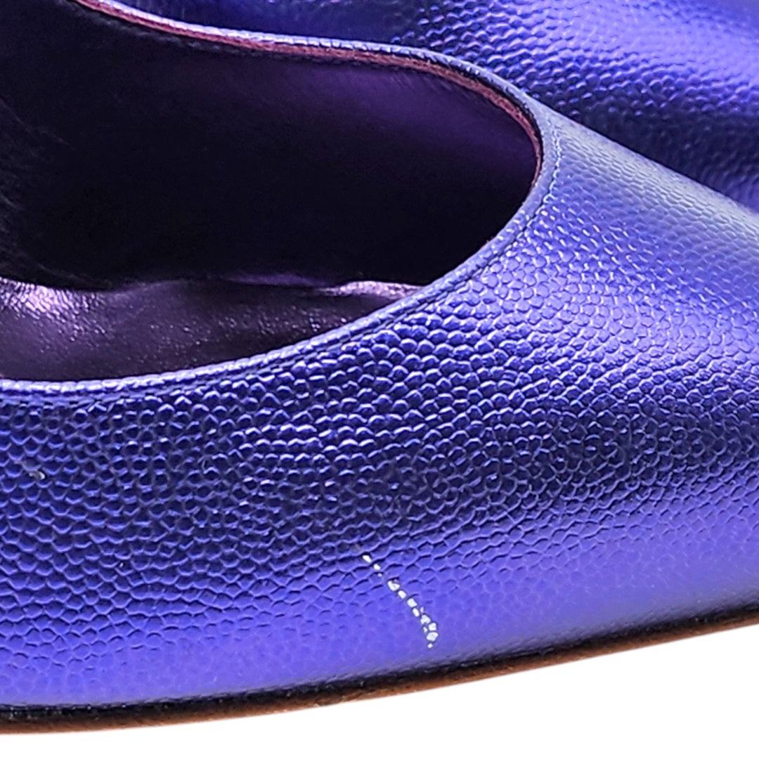 Christian Louboutin Hot Chick Leather Pumps 100 Purple EU 39 US 8.5
