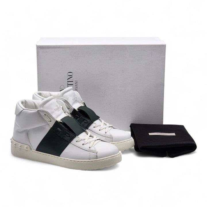 Valentino Garavani Open High Top Sneakers White EU 40.5 US 10W 7.5M