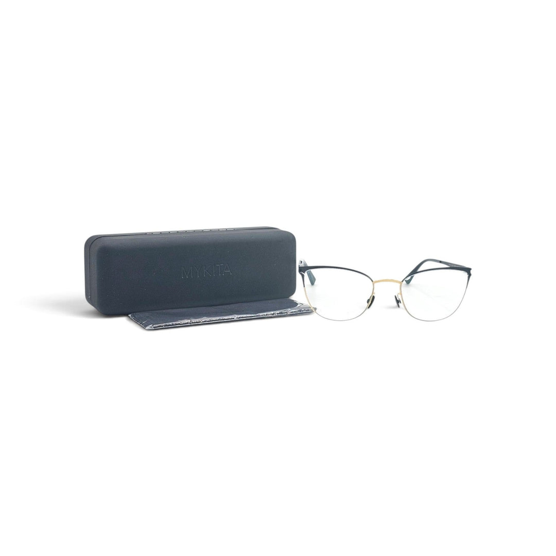 MYKITA NO1 LEA Cat Eye Eyeglasses Black Gold 51-19-150 Col 056 - NWB $850