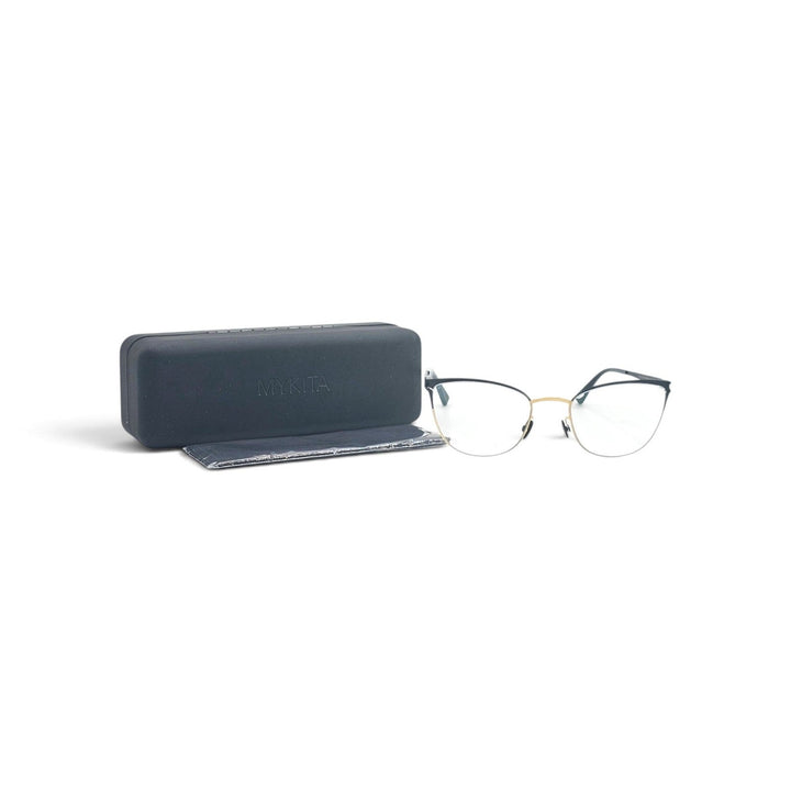 MYKITA NO1 LEA Cat Eye Eyeglasses Black Gold 51-19-150 Col 056 - NWB $850