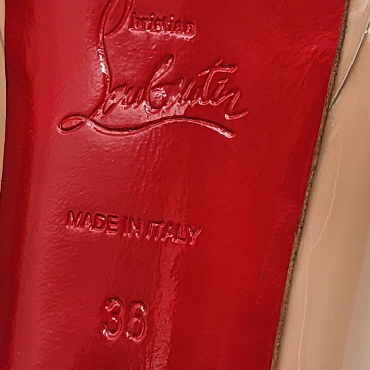Christian Louboutin Lady Peep Leather Pumps 150 EU 36 US 5.5