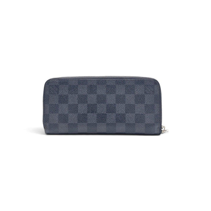 Louis Vuitton Damier Graphite Zippy Organizer Wallet Black Gray N00056
