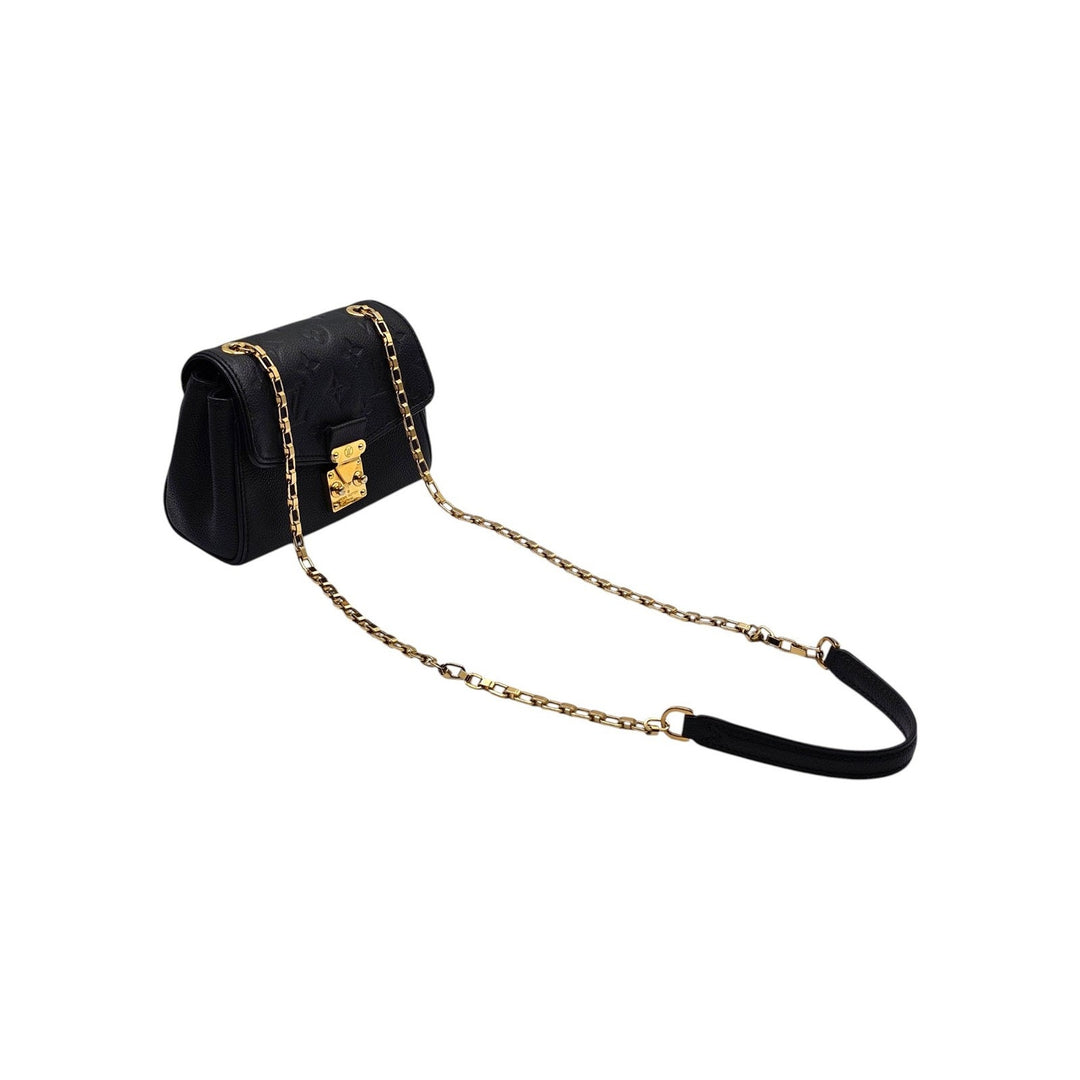 Louis Vuitton Saint Germain BB Monogram Empreinte Leather Shoulder Bag in Black